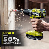 ONE+ HP 18V Brushless Cordless 1/2 In. Drill/Driver and Impact Driver Kit W/(2) 2.0 Ah Batteries, Charger, and Bag