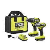 ONE+ HP 18V Brushless Cordless 1/2 In. Drill/Driver and Impact Driver Kit W/(2) 2.0 Ah Batteries, Charger, and Bag